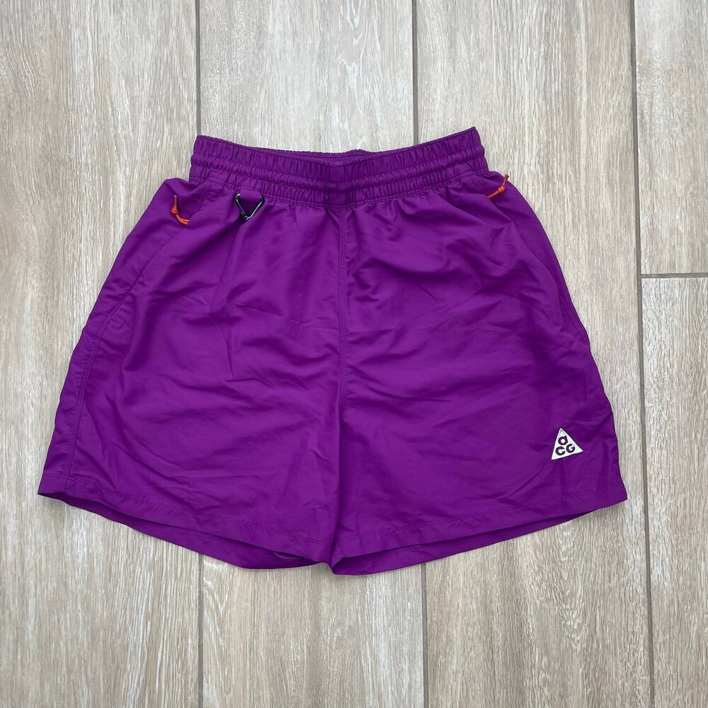 Nike ACG Trail Shorts Women XS Purple Nylon Hiking Outdoor Utility Gorpcore